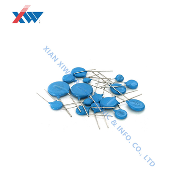 10KV 102K 1000pF High Voltage Ceramic Capacitor TH Low Dissipation Blue Epoxy HV Capacitor Supplier Store Energy