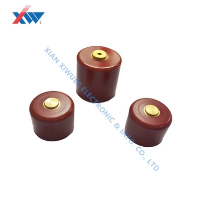 High-voltage doorknob capacitor with 60,000-hour design life featuring anti-aging ceramic dielectric and low-loss technology for industrial microwave heating